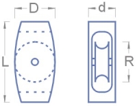 Rollenblock  6,0 mm / H10,0 mm / #920-83