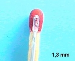 Lamp 1,3 mm / 3 V 15 mA / 500 mm Kabel, 4 pcs