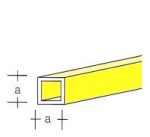 Tube square 1.0 x 1.0 / 0.2 mm 330 mm long / #13-52