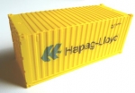 Container Hapag yellow, 25x25x60 mm 1:100 / 90002
