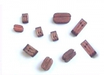 Doppelblock 5,0 mm Holz dunkel (10 Stck) , #1001-35