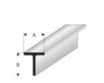 Styrene Profile T Beam 3.0 x 3.0 mm , 1000 mm
