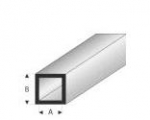 Kunststoffprofil Quadratrohr 3,0 / 5,0 mm , 1000 mm